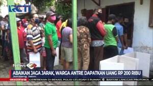 Demi Bansos 200 Ribu, Warga Jombang Rela Berdesakan