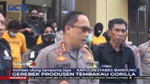 Satuan Reserse Polres Bandung Gerebek Produsen Tembakau Gorilla