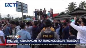 Puluhan Pendemo Geruduk Imigrasi Tolak TKA Tiongkok