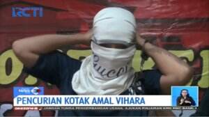 Curi Kotak Amal Dan Patung Vihara