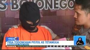 Todongkan Pistol Ke Tetangga