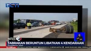 Tabrakan Beruntun 4 Kendaraan di Ruas Tol Cikopo, 2 Penumpang Bus Tewas