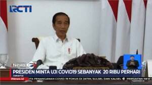 Presiden Minta Uji Covid 19 Sebanyak 20 Ribu Perhari