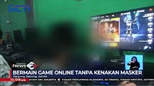 Razia Warnet, Anak-Anak Bermain Game Online Tak Kenakan Masker