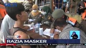 Pedagang Protes Satpol PP Tanah Abang Tengah Razia Masker