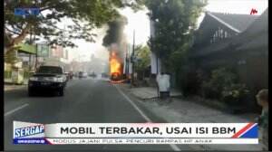 Mobil Terbakar Setelah Isi Bensin