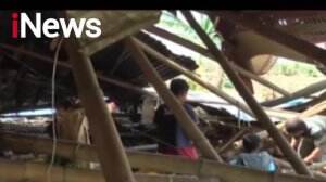 Angin Puting Beliung Porak Porandakan Desa di Lamongan, Ada Rumah Ambruk Rata