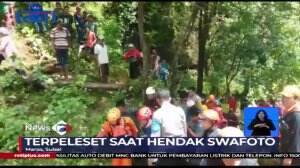 Seorang Mahasiswa Terpeleset Jatuh Saat Berswafoto Dekat Air Terjun di Sulsel