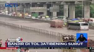 Banjir di Jatibening Bekasi Surut, Kondisi Lalu Lintas Terpantau Normal