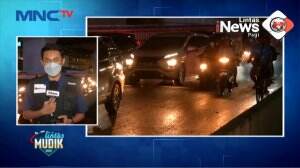 Jalur Kalimalang Dipadati Oleh Pemudik Bermotor