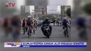 Sanksi Pesepeda Keluar Jalur