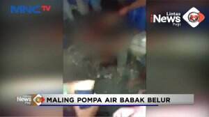 Maling Pompa Air di Probolinggo Babak Belur