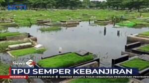 Diguyur Hujan Deras TPU di Cilincing Kebanjiran