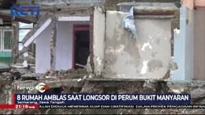 Belasan Rumah Ambles Terseret Longsor