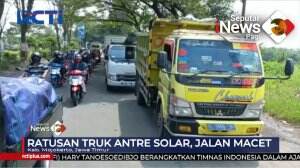 Ratusan Truk Mengantri Solar