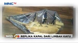 Replika Kapal Dari Limbah Kayu