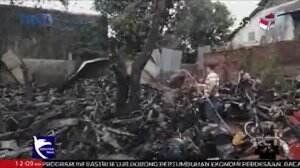 Kebakaran Pos Lantas, Ratusan Kendaraan Terbakar