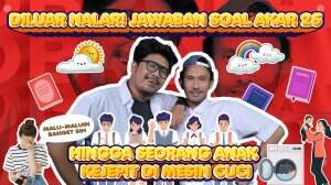 Diluar Nalar! Jawaban Soal Akar 25 Hingga Seorang Anak Kejepit Mesin Cuci