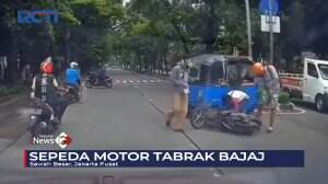 Kecelakaan Bajaj Vs Sepeda Motor
