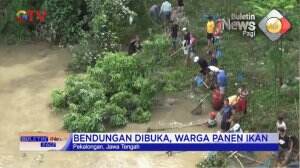 Panen Ikan Dadakan Bendungan Gembiro