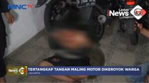 Maling Motor Dikeroyok Warga