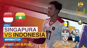 Volley Ball Putra Singapura Vs Indonesia Minimatch