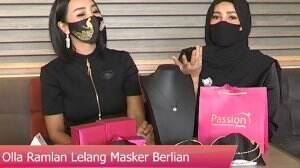 Olla Ramlan Lelang Masker Berlian