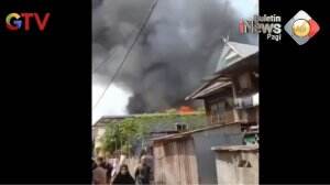 6 Rumah Warga Di Kota Makassar Hangus Terbakar