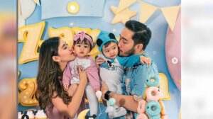 Syahnaz Dan Jeje Rayakan Ulang Tahun Pertama Anak Kembarnya