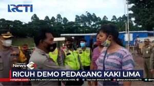 Aksi Unjuk Rasa Pedagang Di Banjir Kanal Timur Di Warnai Kericuhan