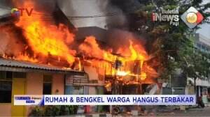 Rumah Dan Bengkel Warga Hangus Terbakar