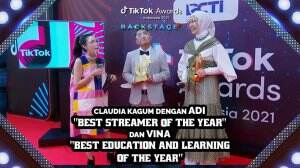 CLAUDIA KAGUM ADI "BEST OF STREAMER OF THE YEAR" DAN VINA "BEST EDUCATION AND LEARNING OF THE YEAR