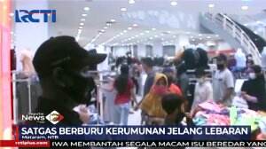 Satgas Bubarkan Kerumunan Pembeli Baju Lebaran