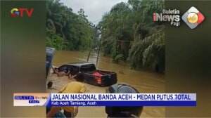 Banjir Putus Akses Jalan Nasional Banda Aceh