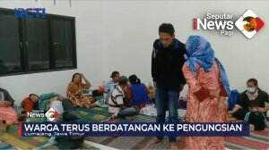 Ratusan Korban Erupsi Gunung Semeru Datangi Tempat Pengungsian