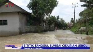 Banjir Tanggul Jebol Puluhan Rumah Terendam Banjir