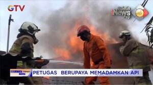 Gudang Susu Hangus Terbakar