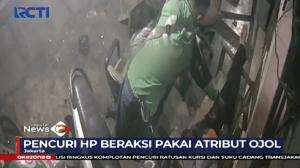 Pencuri HP Beratribut Ojek Online Terekam CCTV