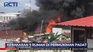 Diduga Api Berasal Dari Kompor Ditinggal, 9 Rumah Di Makassar Kebakaran