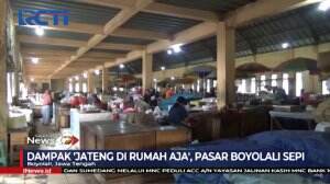 Gerakan Jateng Di Rumah Aja Membuat Pasar Kota Boyolali Sepi