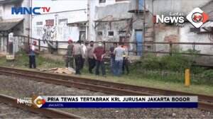 Pria Tertabrak KRL