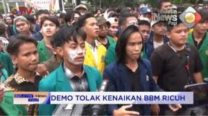 Demo Tolak Kenaikan BBM di Bengkulu Ricuh