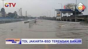 Tol Jakarta-BSD Terendam Banjir