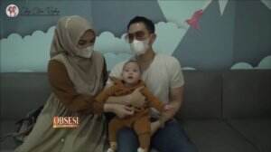 Lucunya Baby Athar Mau Vaksin