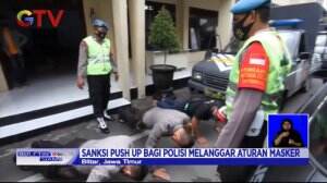 Polisi Kena Hukuman Push Up Akibat Langgar Protokol Kesehatan Covid-19