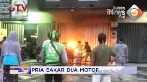 Pria Bakar Dua Sepeda Motor