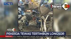 Dua Pekerja Tertimbun Material Tanah Longsor
