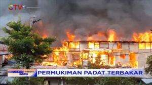 Akibat Arus Pendek Listrik, Belasan Rumah Warga Terbakar