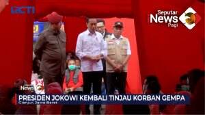 Presiden Jokowi Tinjau Posko Korban Gempa Cianjur