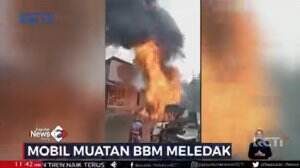 Mobil Muatan BBM Meledak